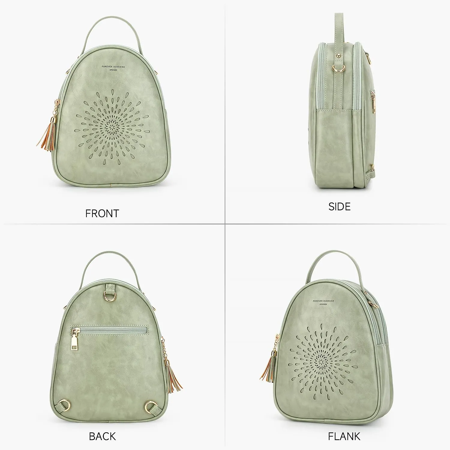 APHISON Small Backpack Purse for Women Cute Mini Backpacks PU Leather Crossbody Shoulder Bags Multifunctional Handbags
