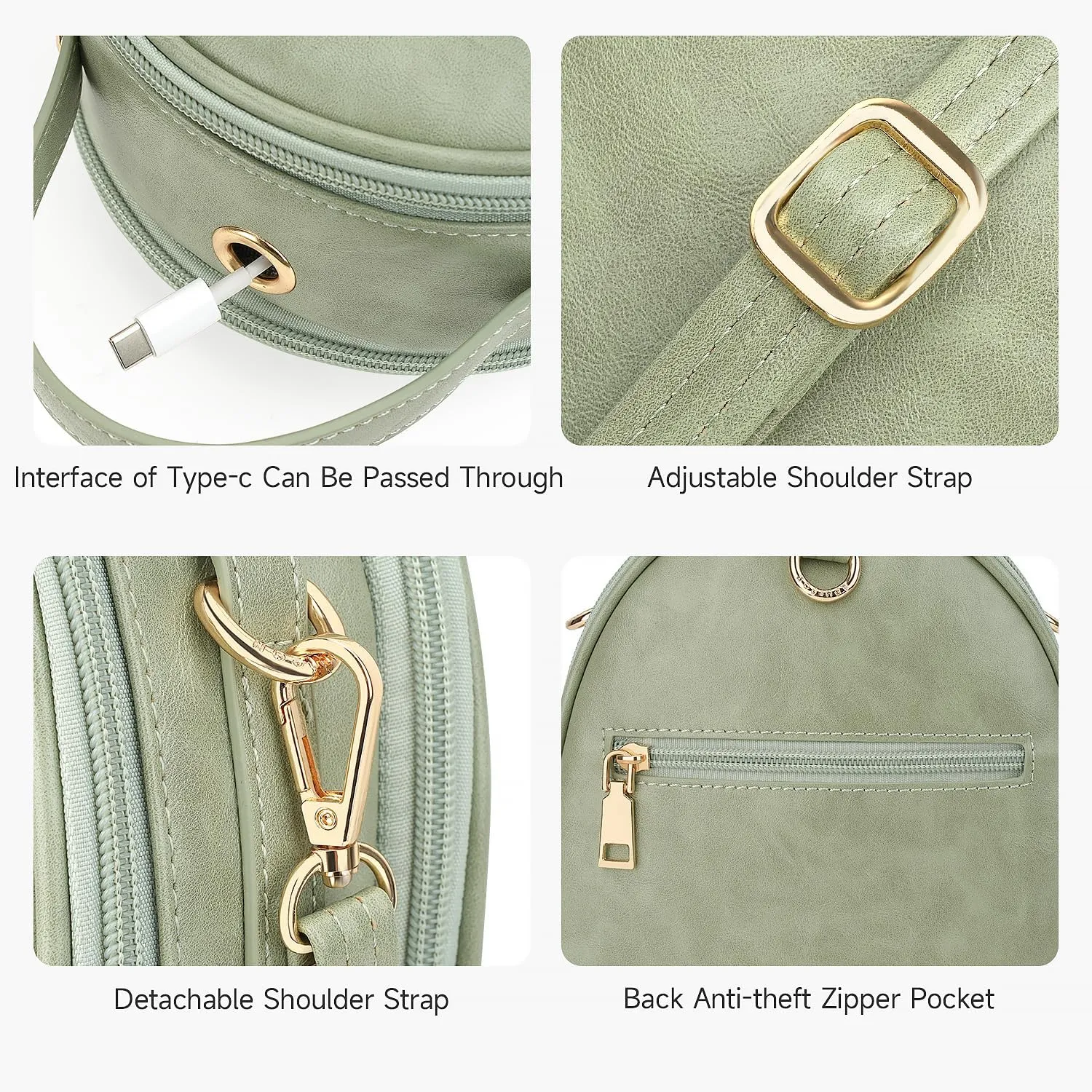 APHISON Small Backpack Purse for Women Cute Mini Backpacks PU Leather Crossbody Shoulder Bags Multifunctional Handbags