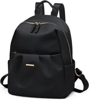 Backpack for Women, Small Cute Backpack Purse Lightweight Casual Daypack Backpack for Travel Mini Backpacks for Ladies College Work,9.7Inch,Black