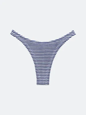 BALBOA BIKINI BOTTOM - BLUE STRIPED