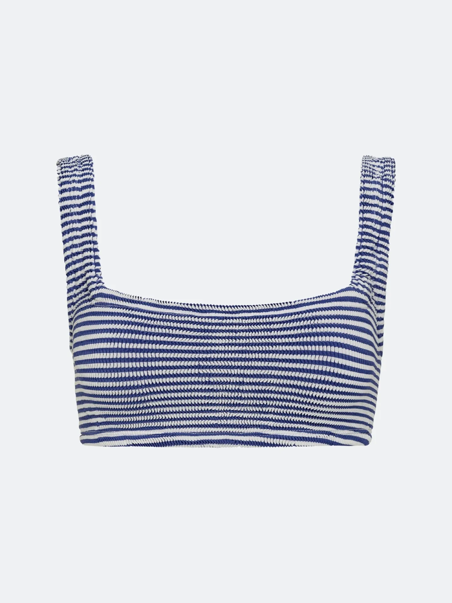 BALBOA BIKINI TOP - BLUE STRIPED