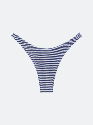 BALBOA CHEEKY BIKINI BOTTOM - BLUE STRIPED