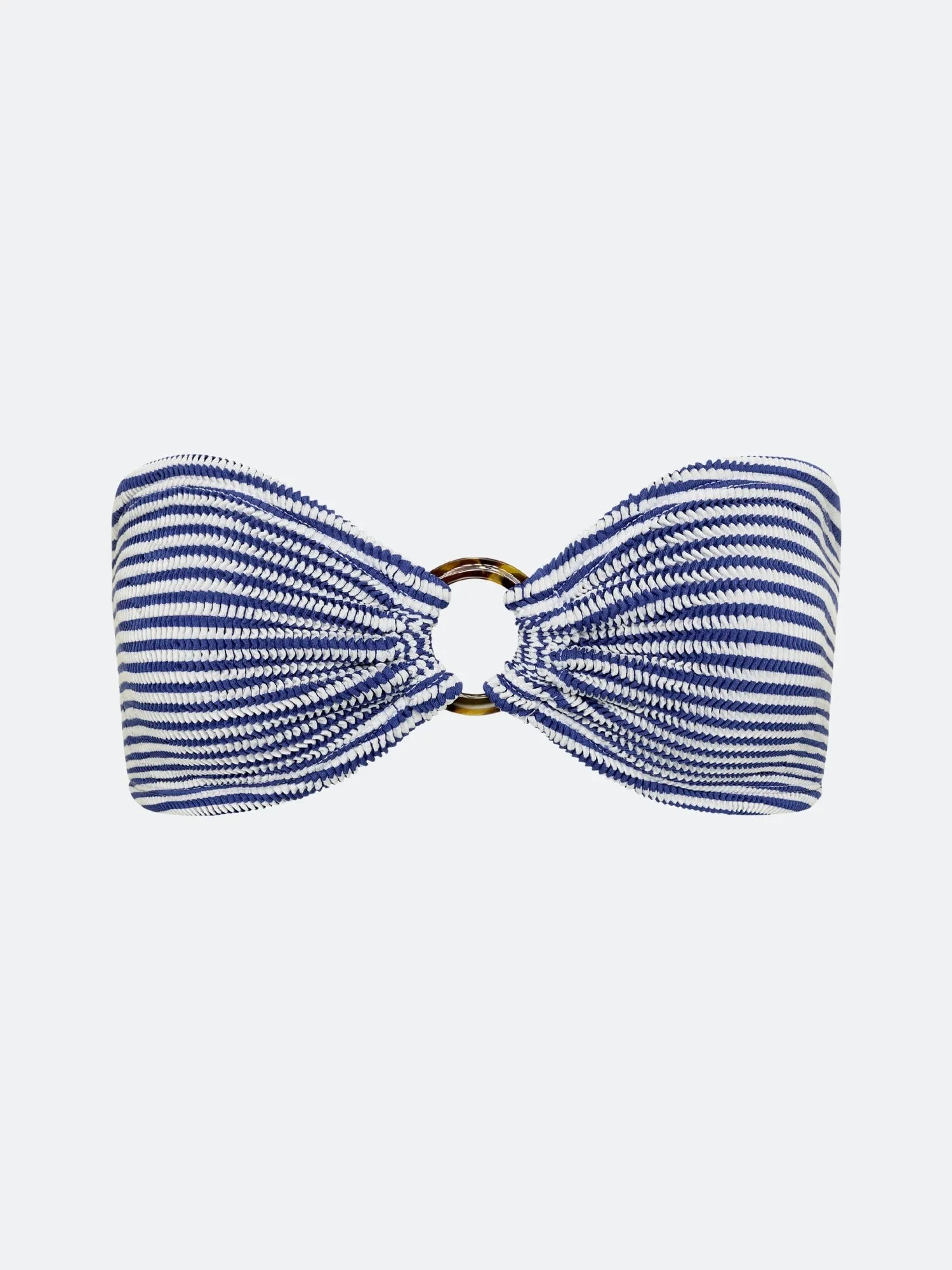 BALBOA O-RING BIKINI TOP - BLUE STRIPED