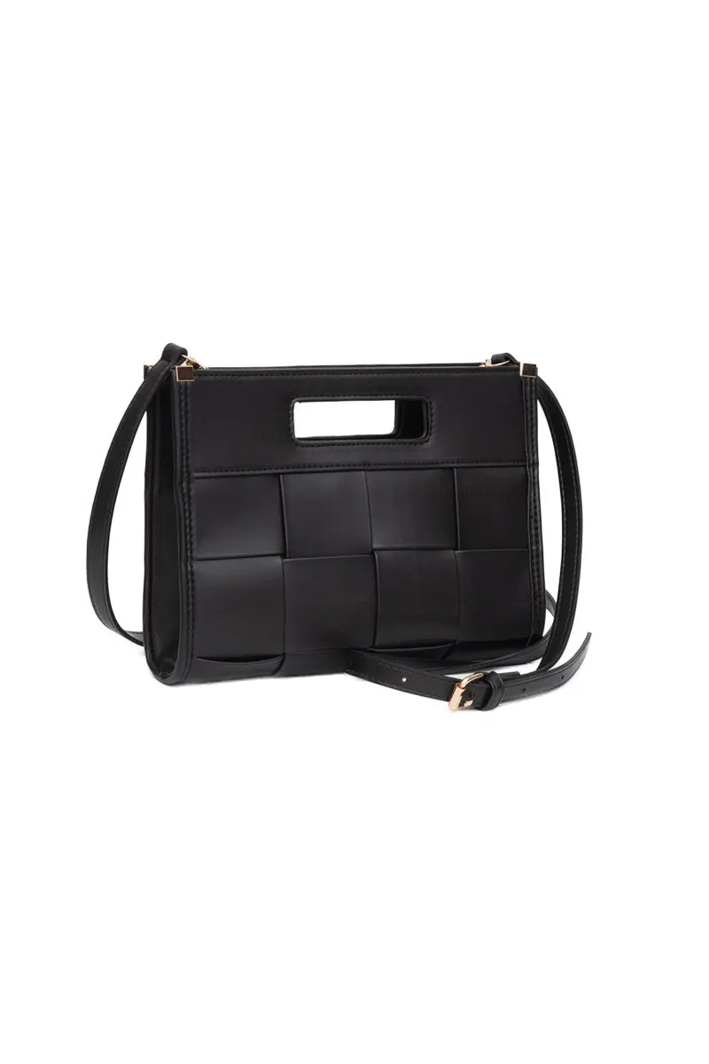 Basketweave Crossbody Bag