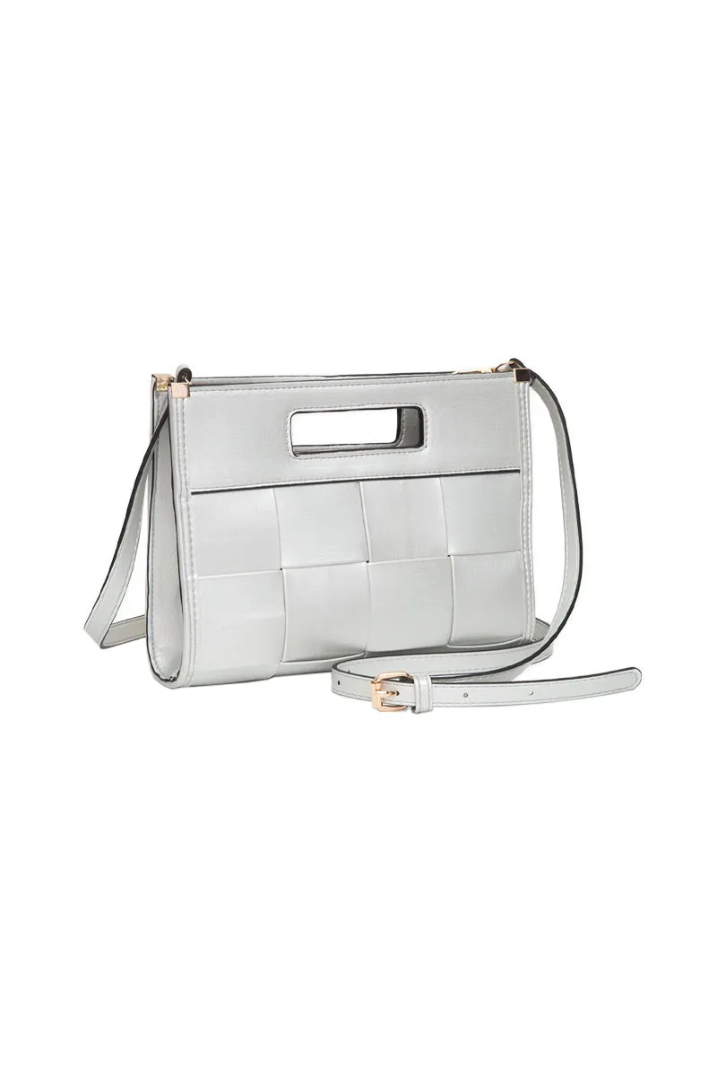 Basketweave Crossbody Bag