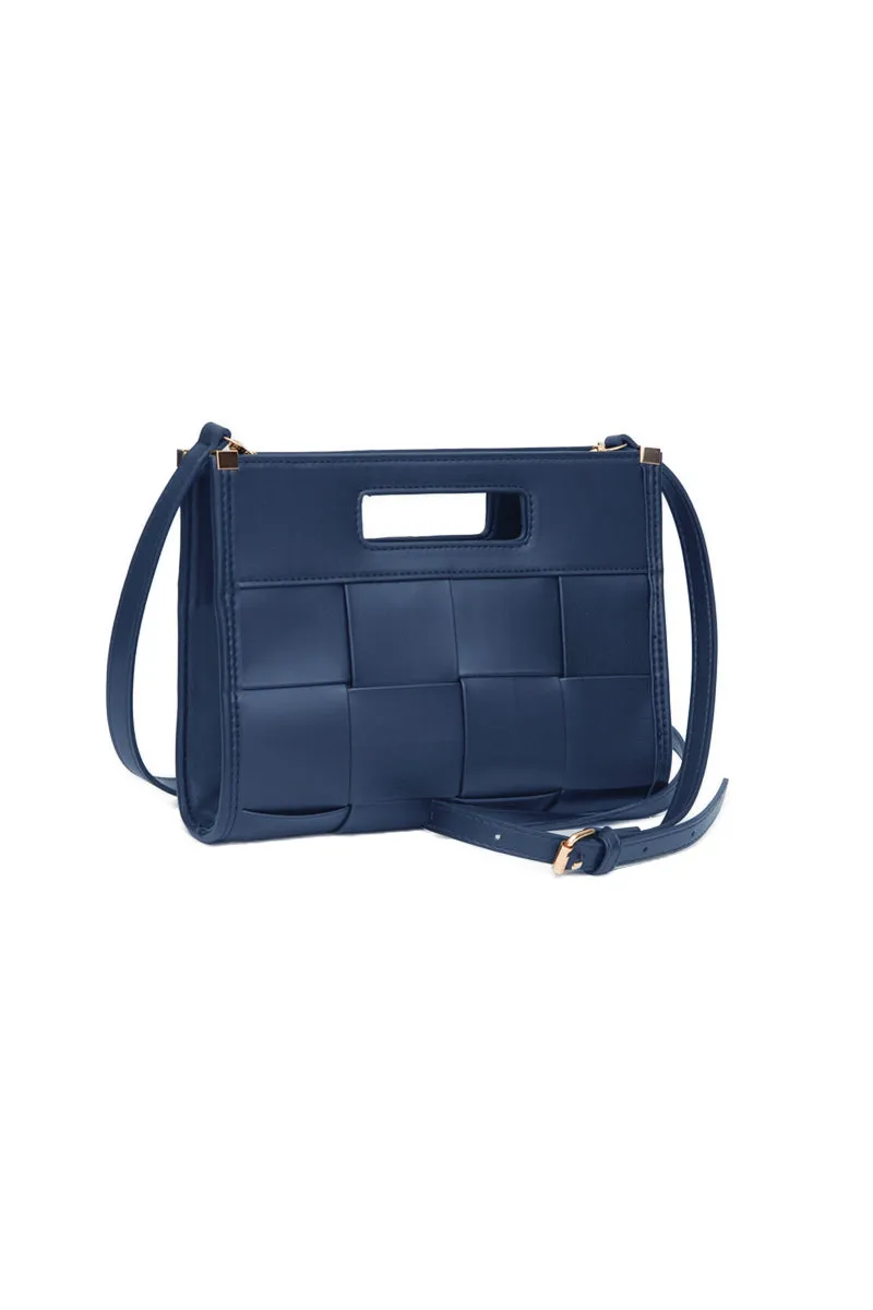 Basketweave Crossbody Bag