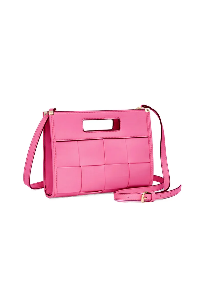 Basketweave Crossbody Bag