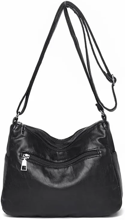 Bingooe Leather crossbody bags Purse Women Shoulder Bag Satchel Ladies Tote Travel