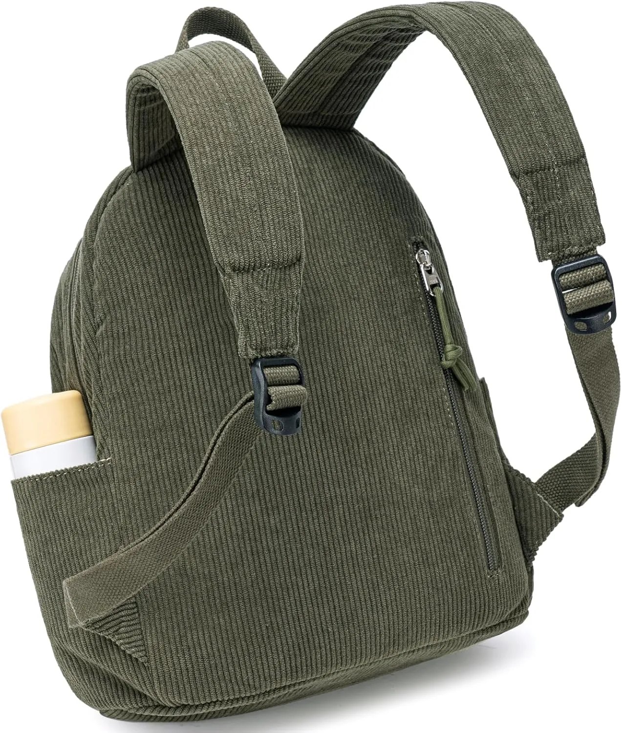 Bluboon Girls Mini Backpack Women Small Backpack Purse Teens Cute Casual School Bookbag(Corduroy Army Green)