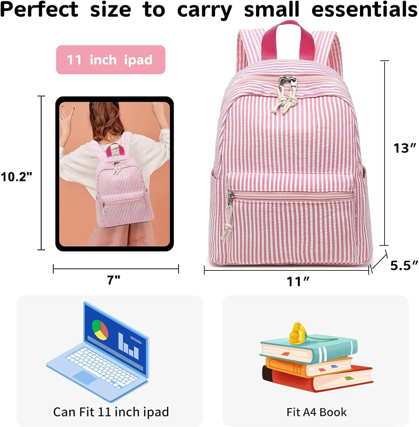 Bluboon Girls Mini Backpack Womens Small Backpack Purse Teens Cute Casual School Bookbag