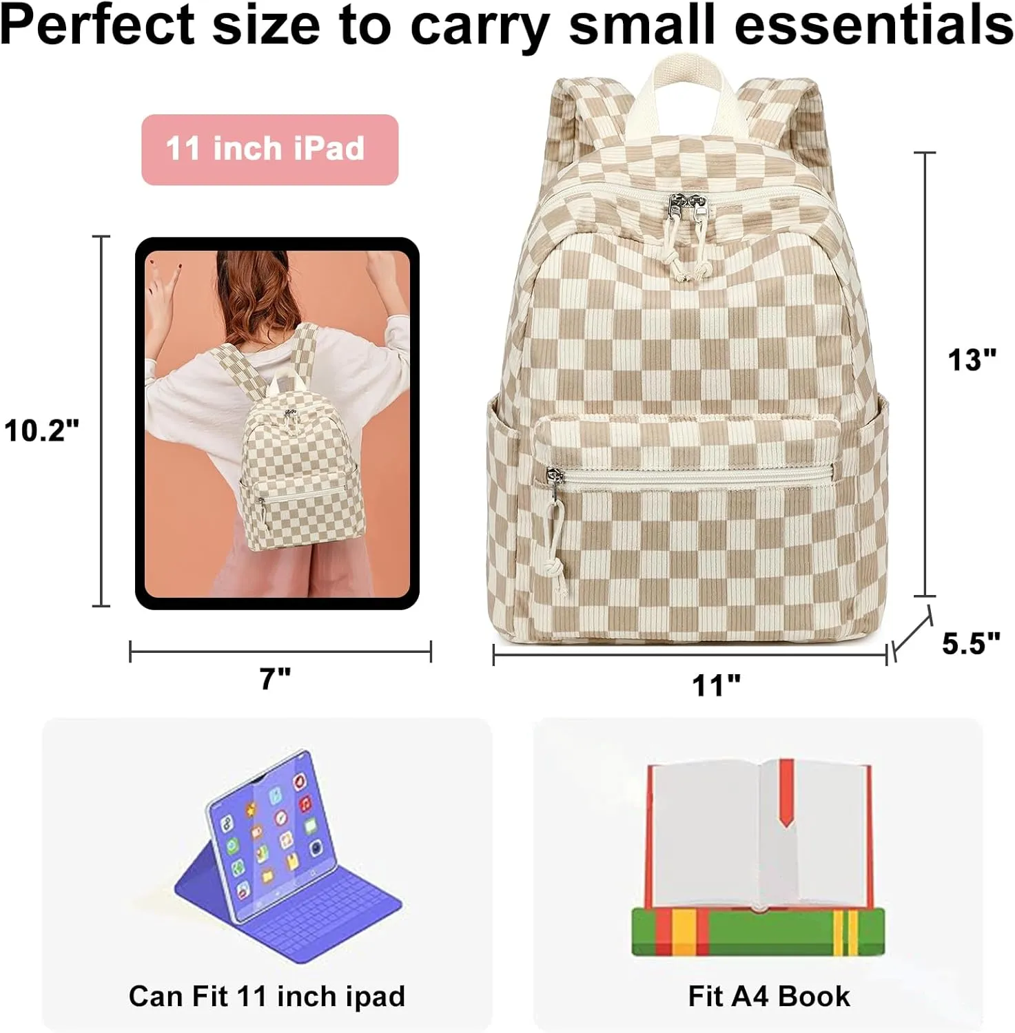 Bluboon Mini Backpacks for Girls Toddler Backpack Purse School Bookbag Kawaii Backpack Women