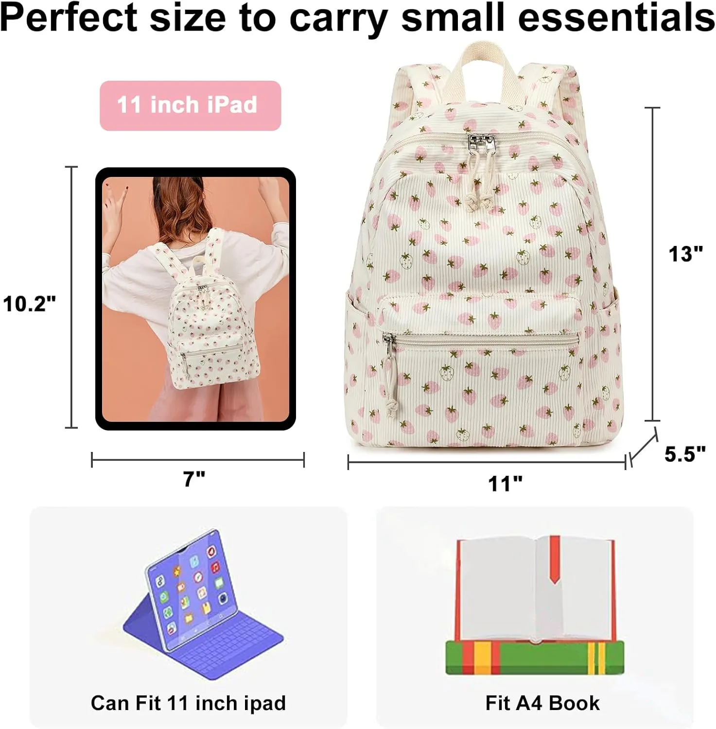 Bluboon Mini Backpacks for Girls Toddler Backpack Purse School Bookbag Kawaii Backpack Women