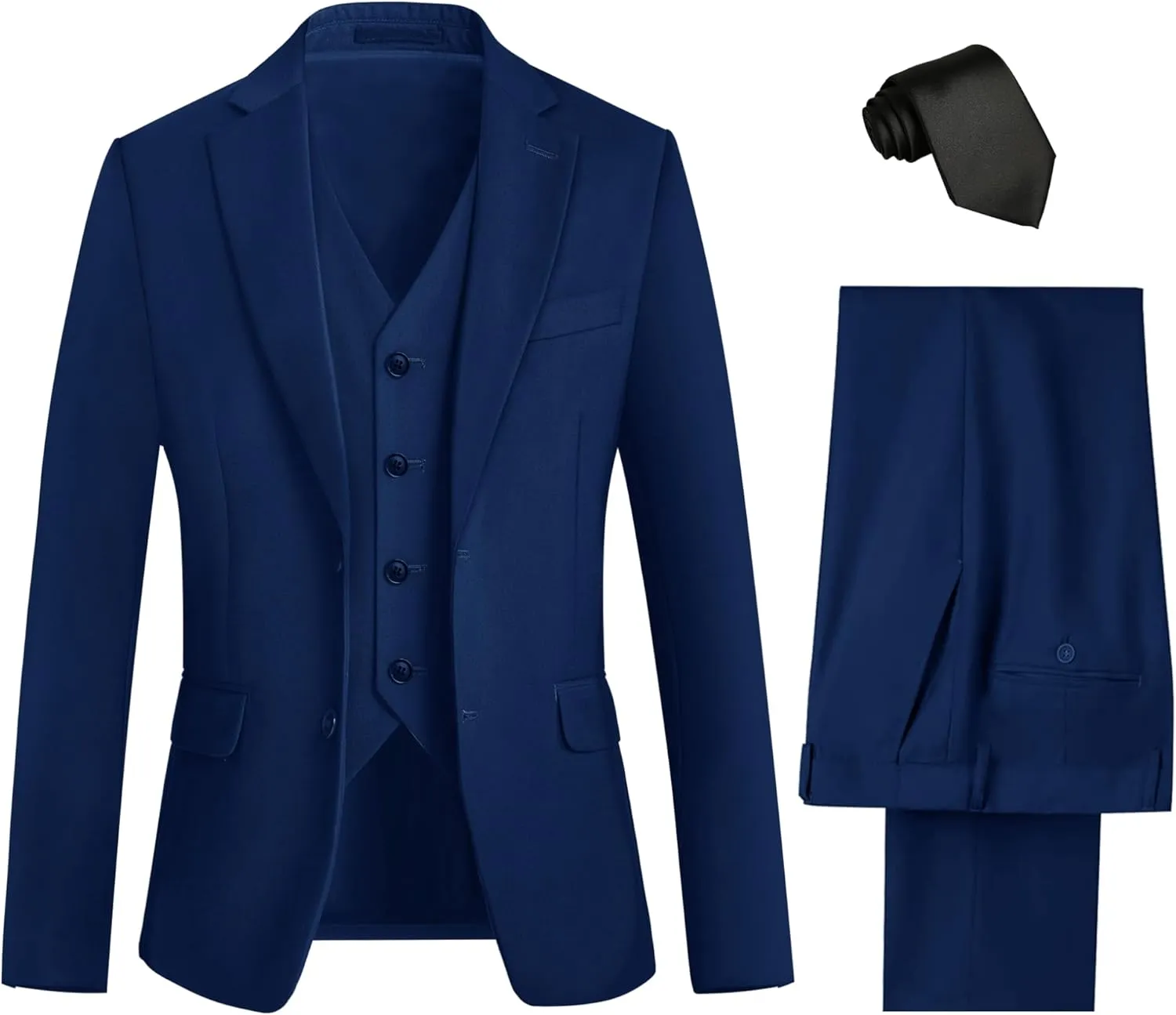 Boys Suit Teenager Suits Set for Boys, Kids Slim Fit Formal Wear Tuxedo, Ring Bearer Outfit for Wedding