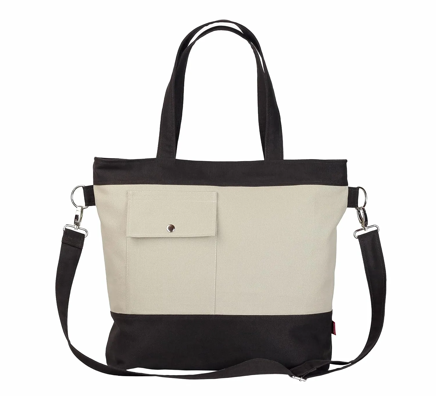 Canvas Tote Bag Extra Large Shopping Beach Totes Bags Reusable Grocery Bag Top Handle Two Colors Beige Dark Brown