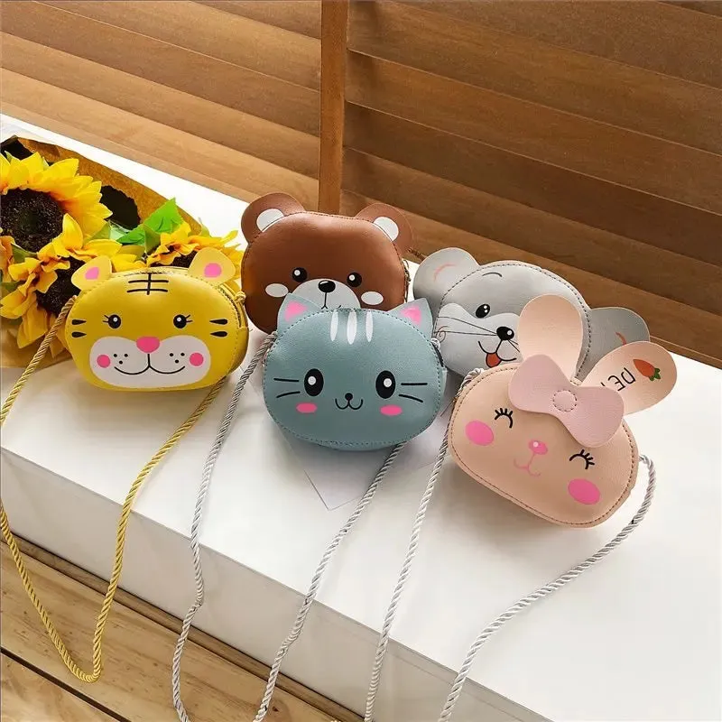 Cartoon Cat Mini Crossbody Bag for Kids Cute Shoulder Bag for Girls and Boys