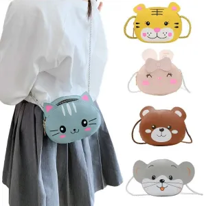 Cartoon Cat Mini Crossbody Bag for Kids Cute Shoulder Bag for Girls and Boys
