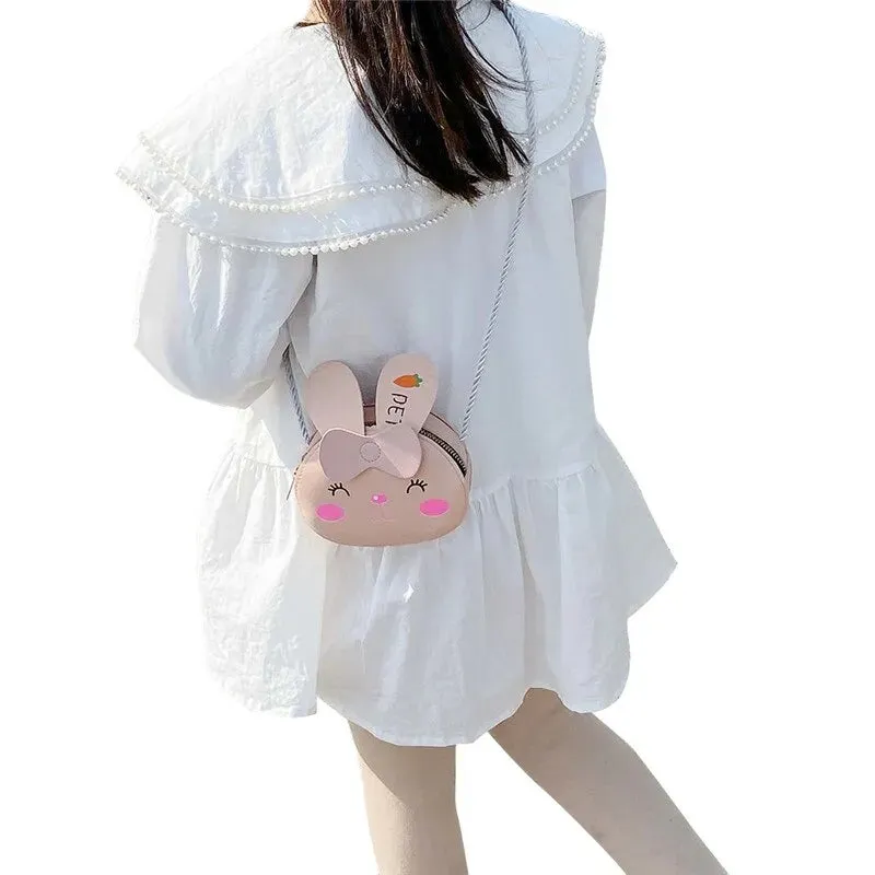 Cartoon Cat Mini Crossbody Bag for Kids Cute Shoulder Bag for Girls and Boys