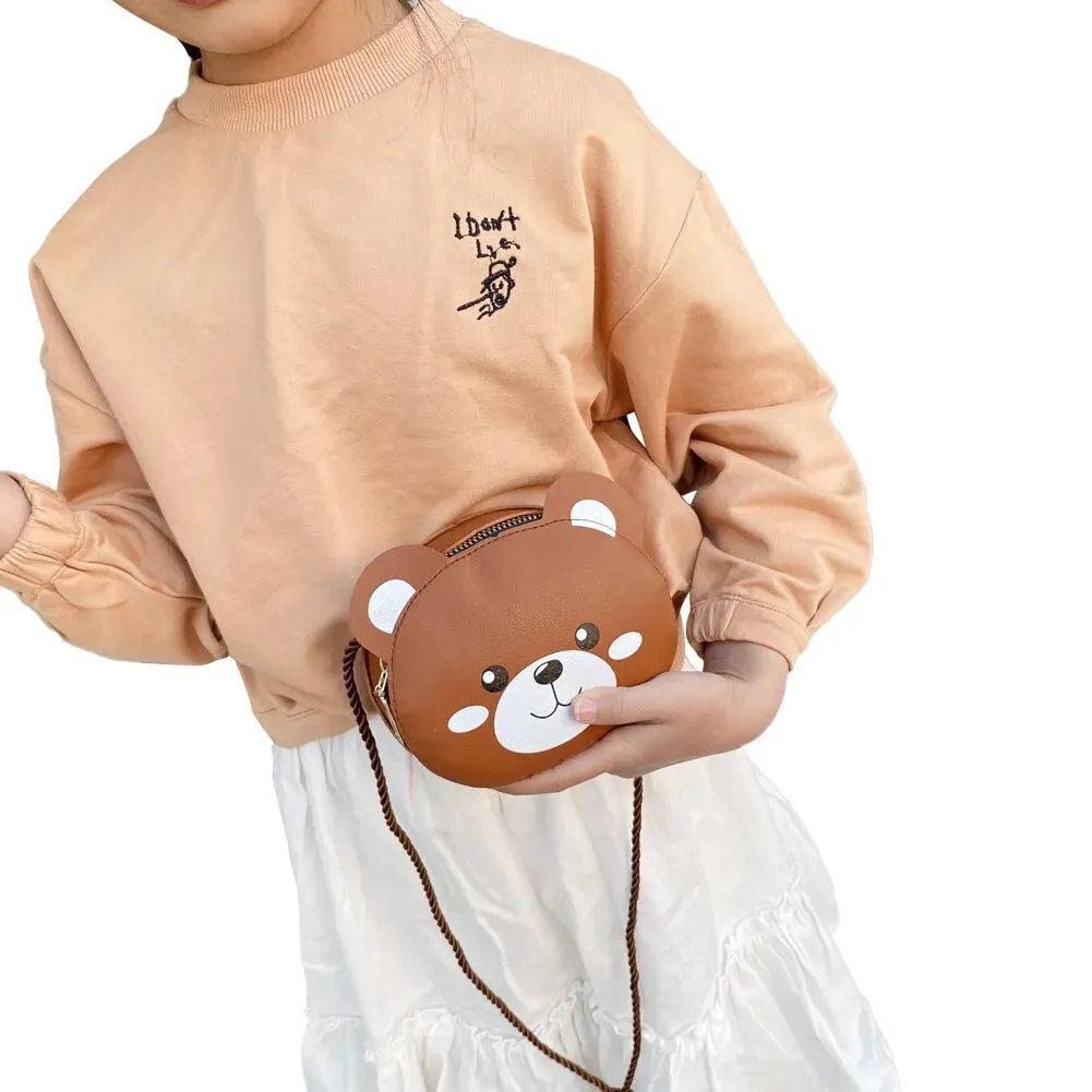 Cartoon Cat Mini Crossbody Bag for Kids Cute Shoulder Bag for Girls and Boys