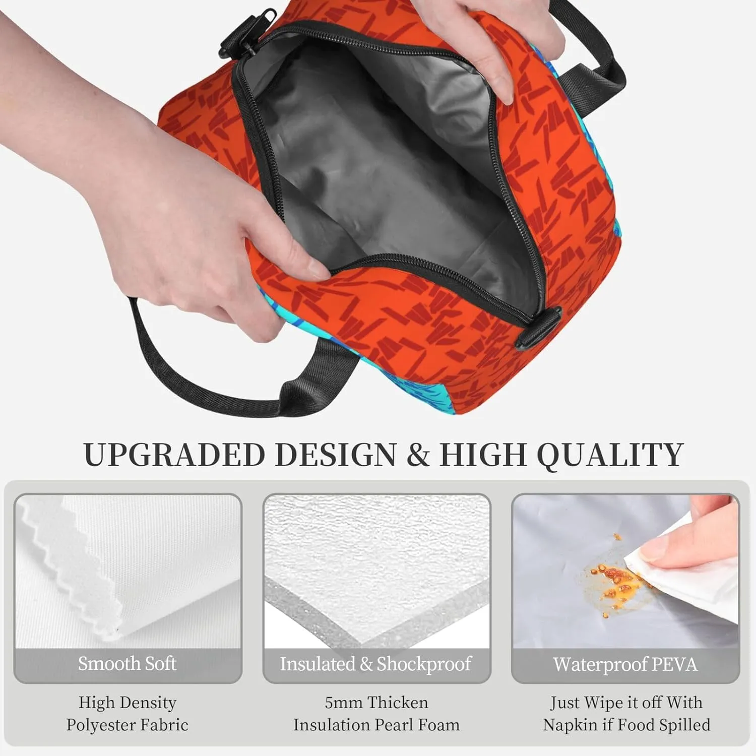 Casual Travel Daypacks Backpack With Lunch Box Sets Adjustable Shoulder Straps, Black1