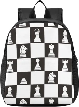 Chess Horse Toddler Backpack for Boys Girls 3-6 Mini Backpacks for Elementary Lightweight Kids Bookbag for Preschool Kindergarten for School