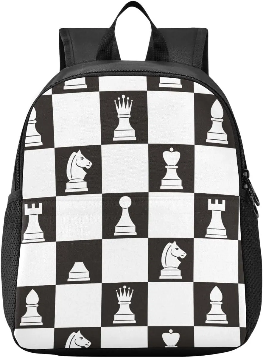 Chess Horse Toddler Backpack for Boys Girls 3-6 Mini Backpacks for Elementary Lightweight Kids Bookbag for Preschool Kindergarten for School
