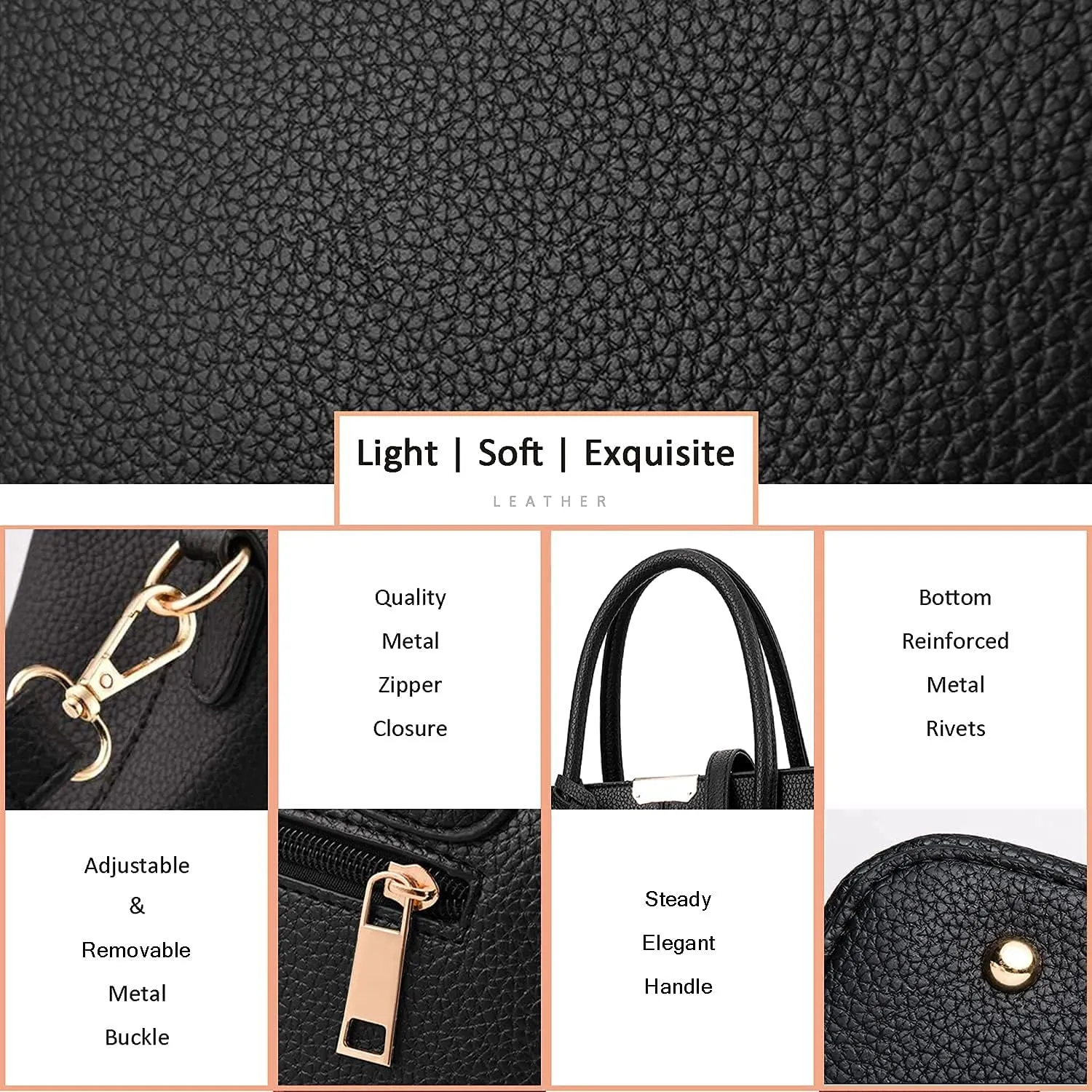 CHICAROUSAL Purses and Handbags for Women Leather Crossbody Bags Women's Tote Shoulder Bag