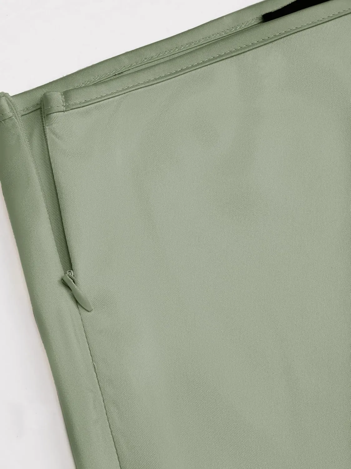 CIDER Satin Solid Ruffle Long Skirt