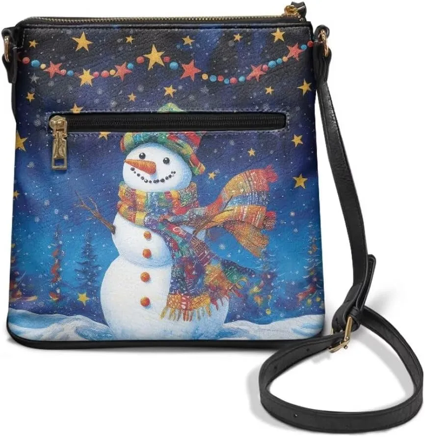 Coldinair Leather Crossbody Bags for Women,Crossbody Purse Lightweight Shoulder Bag Ladies Sling Handbags