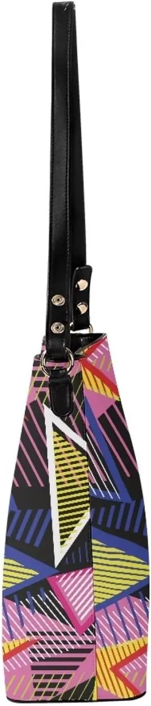 Coloranimal Women's Leather Handbags Purse with Buckle Large Capacity Crossbody Bags