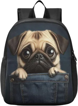 Cute Dogs Toddler Backpack for Boys Girls 3-6 Mini Backpacks for Elementary Lightweight Kids Bookbag for Preschool Kindergarten for Travel School