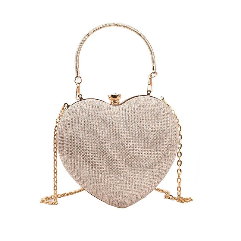 Dawn  Herzfrmige Umhngetasche mit Kette
