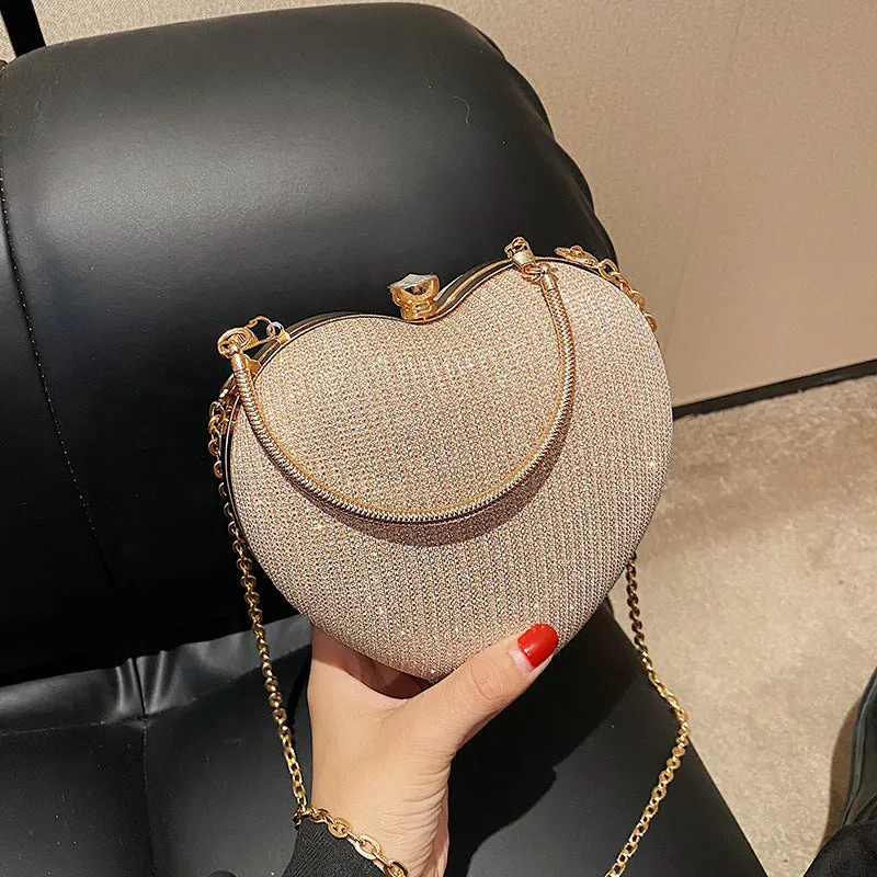 Dawn  Herzfrmige Umhngetasche mit Kette