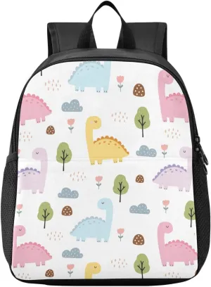 Dinosaur Trees Cute Toddler Backpack for Boys Girls 3-6 Mini Backpacks for Elementary Lightweight Kids Bookbag for Preschool Kindergarten for School