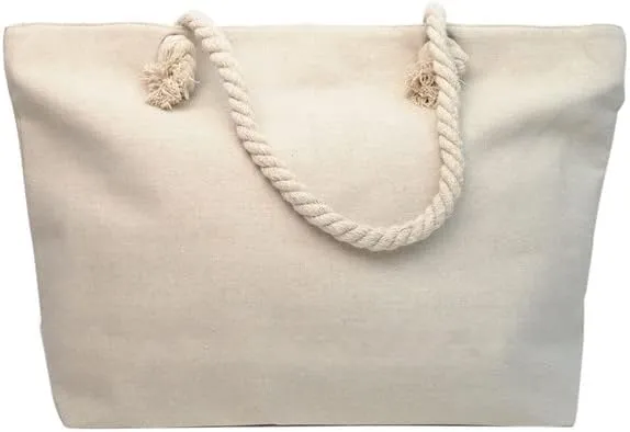 Forest & Twelfth Beach Bag XL Tote With Zipper, Perfect for Pool, Weekend Trip, Travel, Gym, Shopping, Grocery