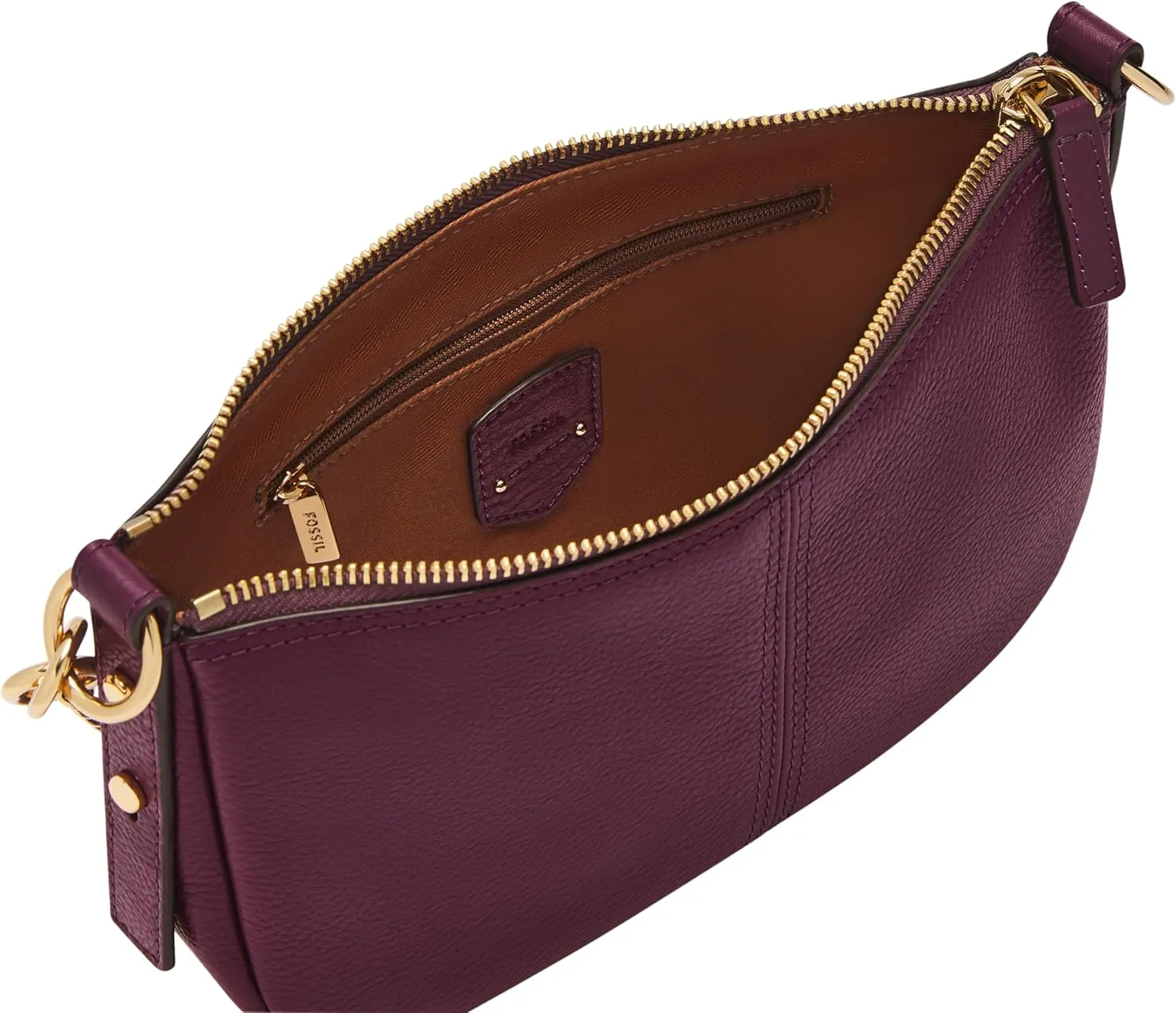 Fossil Women's Jolie Leather Small Shoulder Bag Purse Handbag for Women