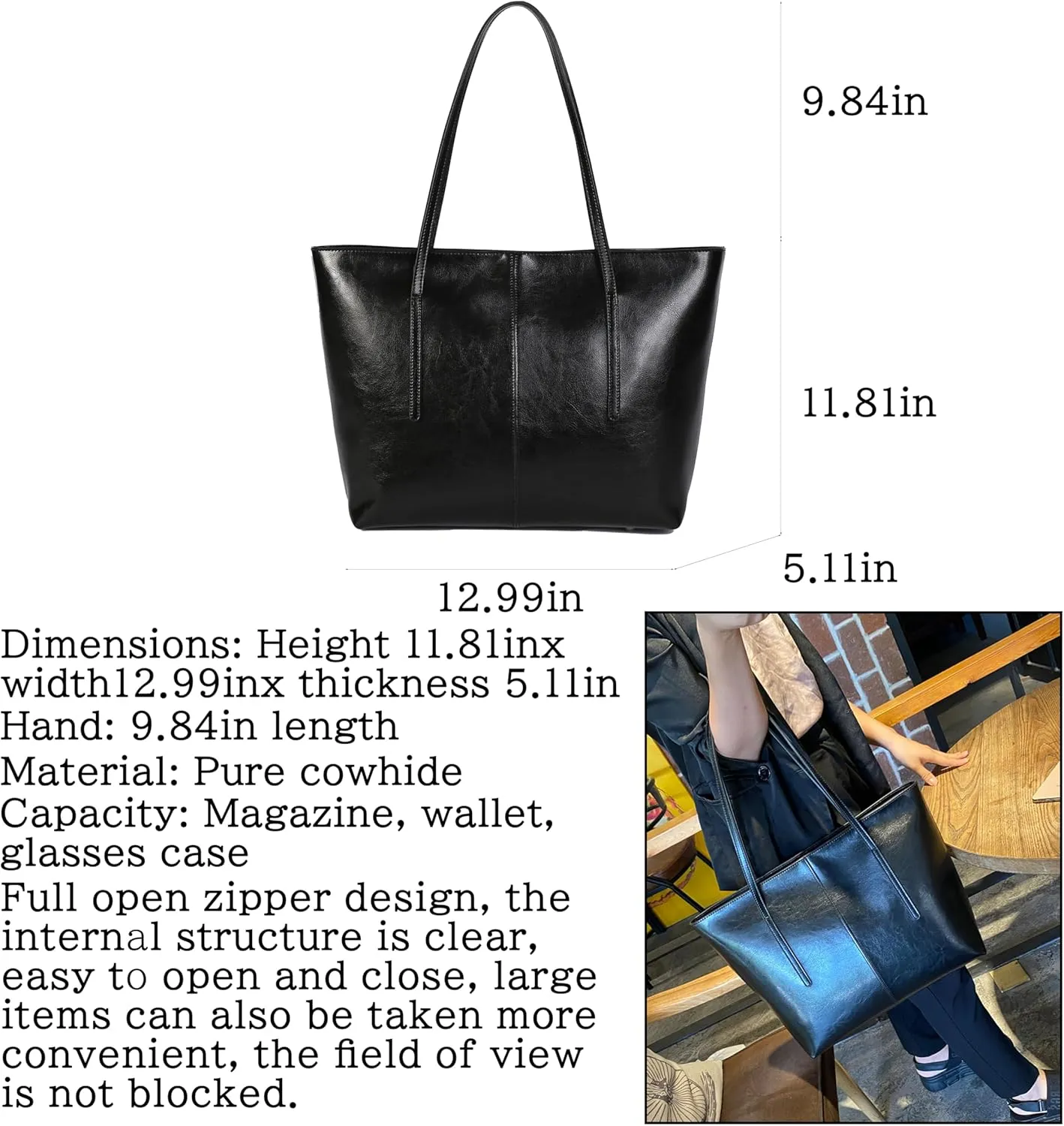 FSDWG Women Fashion Handbags Wallet Tote Bag Shoulder Bag Top Handle Satchel Purse