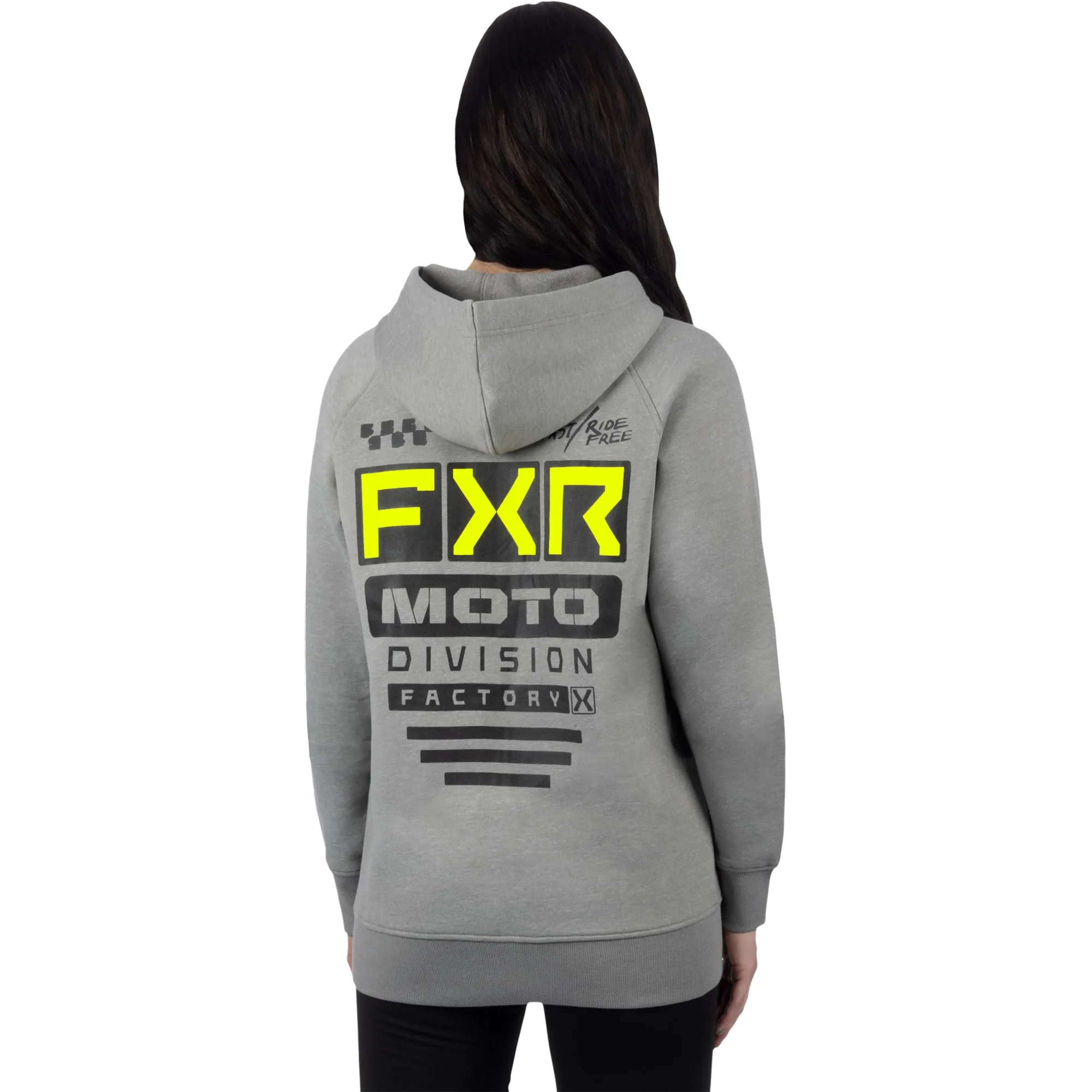 FXR Gladiator Hoodie Grey Heather/Glow Stick