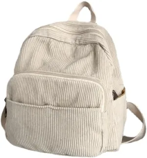 GGOOB Small Backpack Purse for Women Cute Mini Backpack Purse Aesthetic Backpack Tiny Corduroy Backpack Mini Bookbag Purse