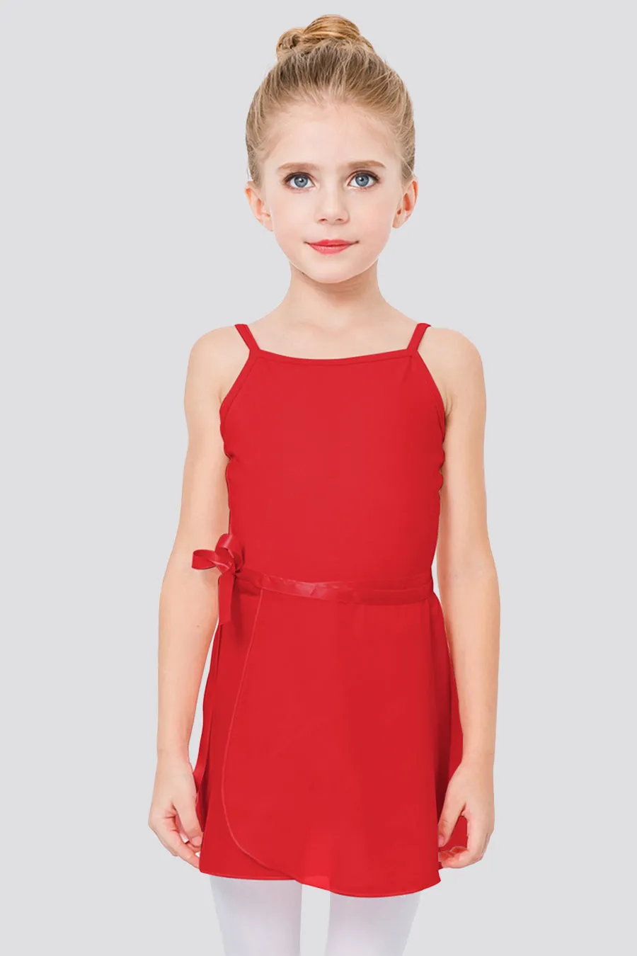 Girl's Chiffon Wrap Skirt With Adjustable Tie