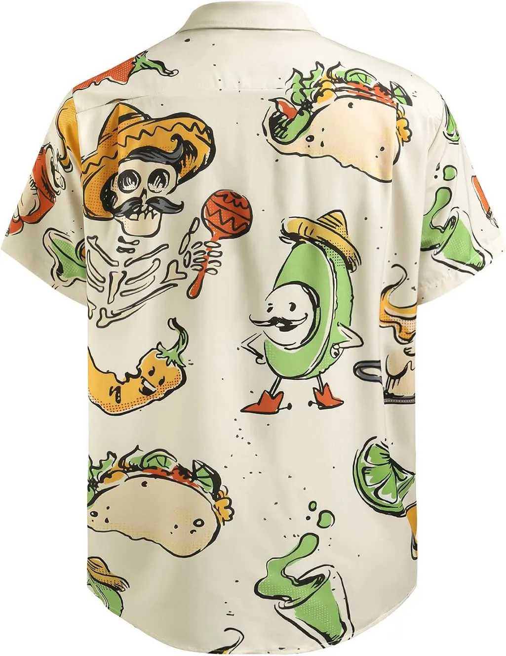 Hardaddy Men's Hawaiian Shirt Short Sleeve Funny Printed Casual Button Down Aloha Shirts