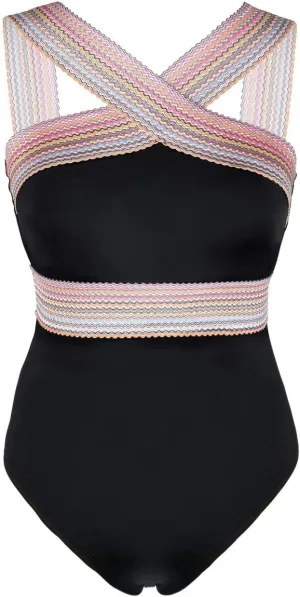 Hilor Women's One Piece Swimsuits Slimming High Waisted Bathing Suits Front Crossover Swimwear Monokinis