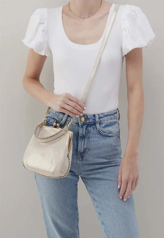 Hobo - Alba Crossbody Metalic Sand Shimmer Leather