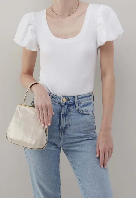 Hobo - Alba Crossbody Metalic Sand Shimmer Leather
