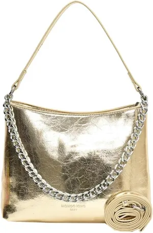Hobo Bags for Women Shiny Faux Leather Tote Bag Purse Slouchy Shoulder Bag Trendy Satchel handbag