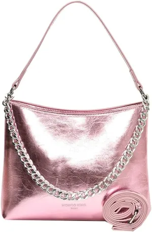 Hobo Bags for Women Shiny Faux Leather Tote Bag Purse Slouchy Shoulder Bag Trendy Satchel handbag