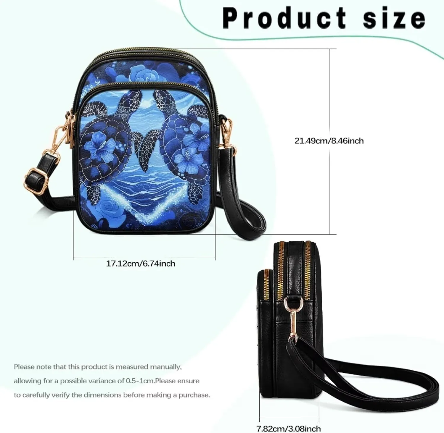 HUGS IDEA Leather Crossbody Bags for Women Trendy Leather Purse Shoulder Handbag for Work