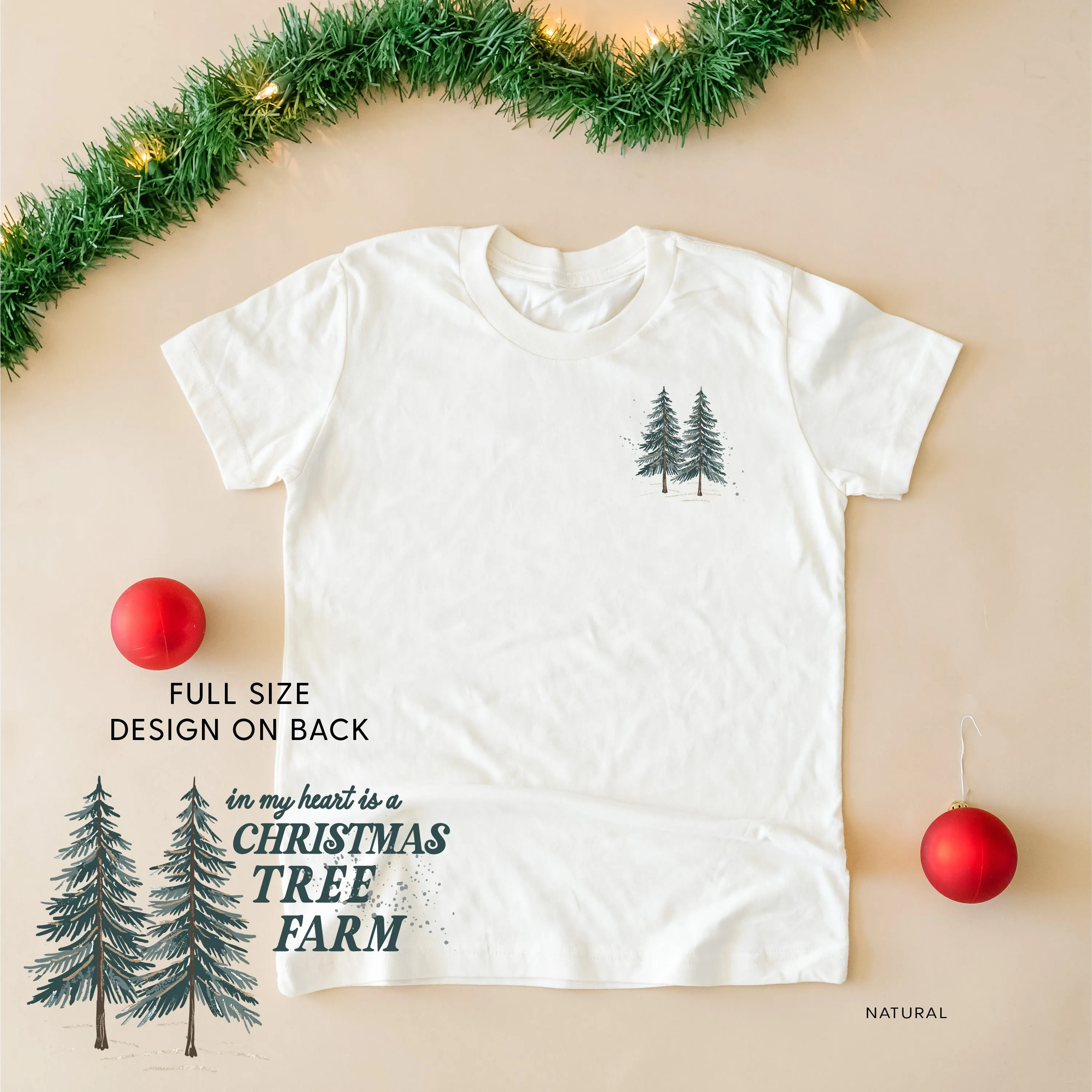 In My Heart Is A Christmas Tree Farm (pf&b) - Child Tee