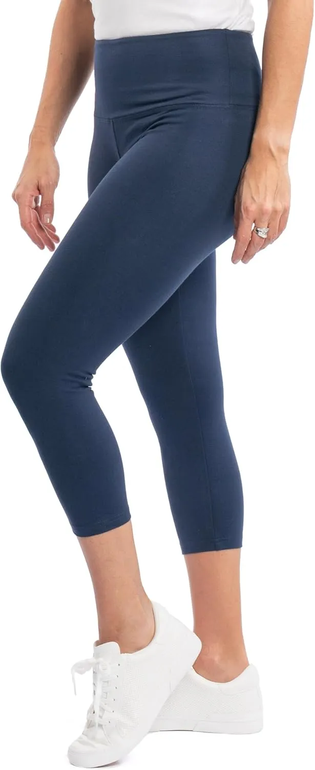 INTRO. Tummy Control High Waist Pull-On Capri Length Legging