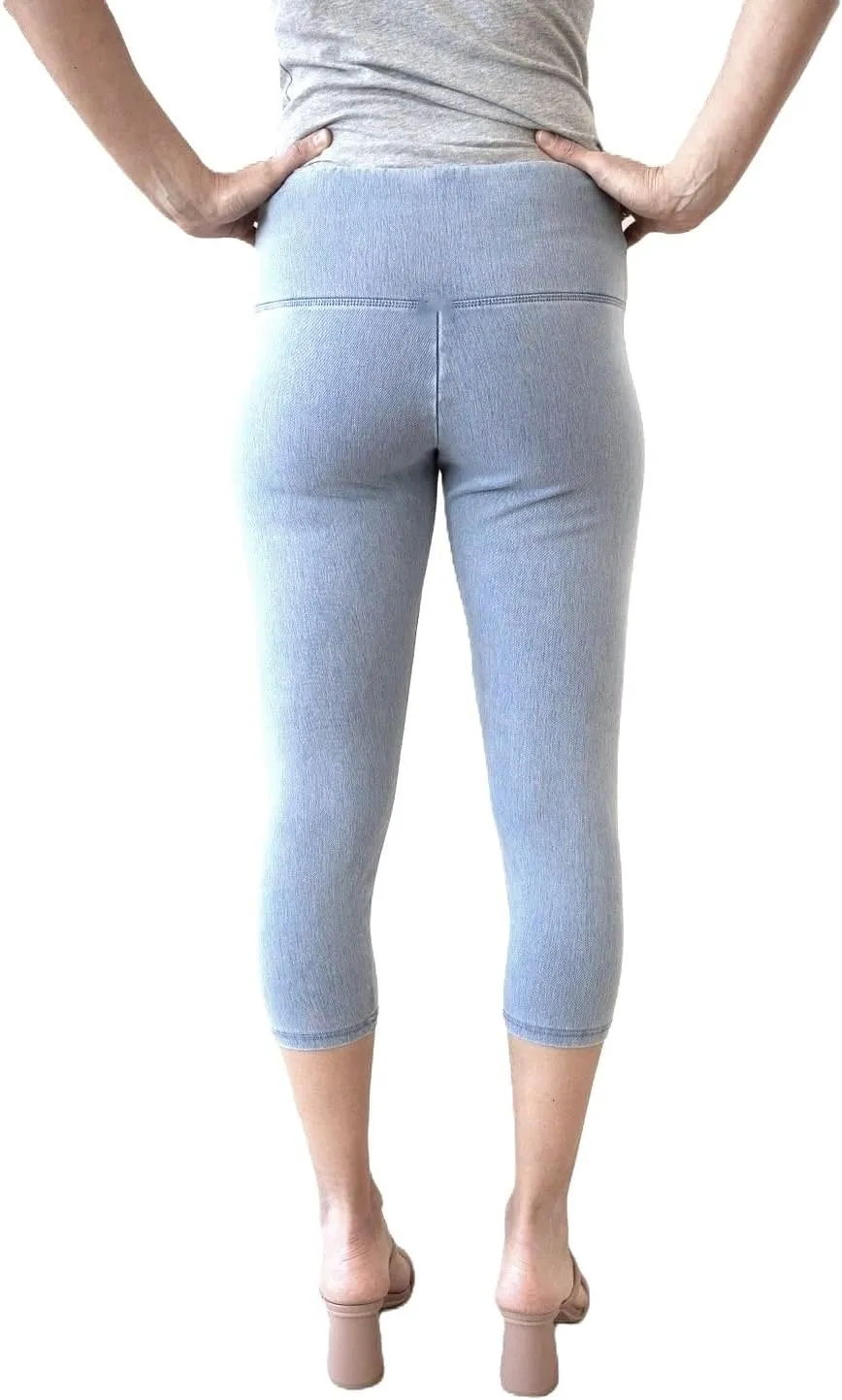 INTRO. Tummy Control High Waist Pull-On Capri Length Legging
