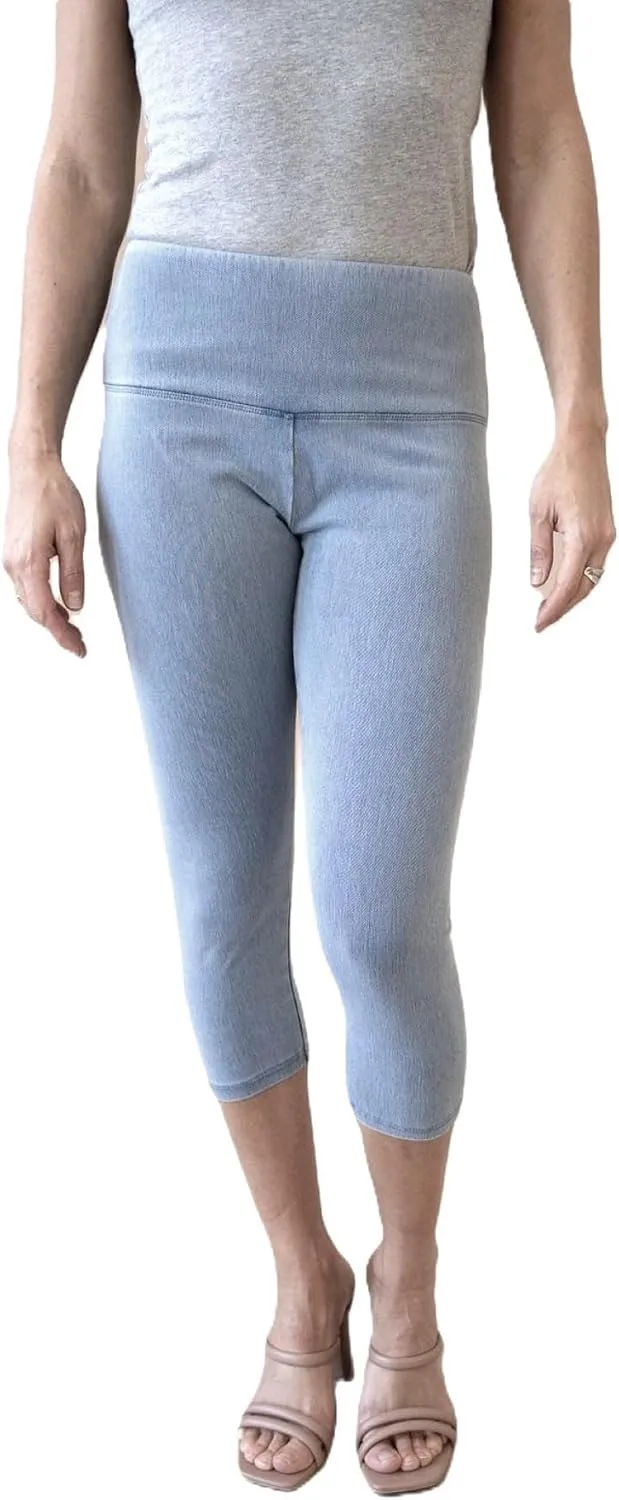 INTRO. Tummy Control High Waist Pull-On Capri Length Legging